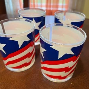 Patrotic stripe glasses